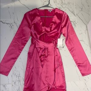 Hot Pink Tobi Minidress